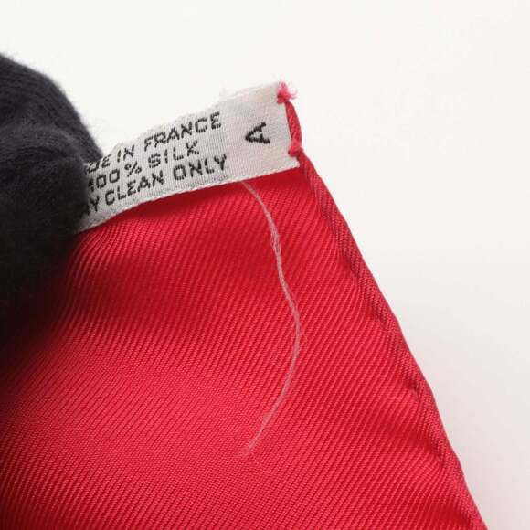 HERMES Red Silk Scarf - Picture 4 of 5